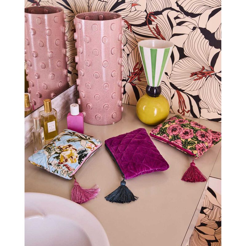 Kip&Co Somerset Blue Velvet Cosmetics Purse image number 1